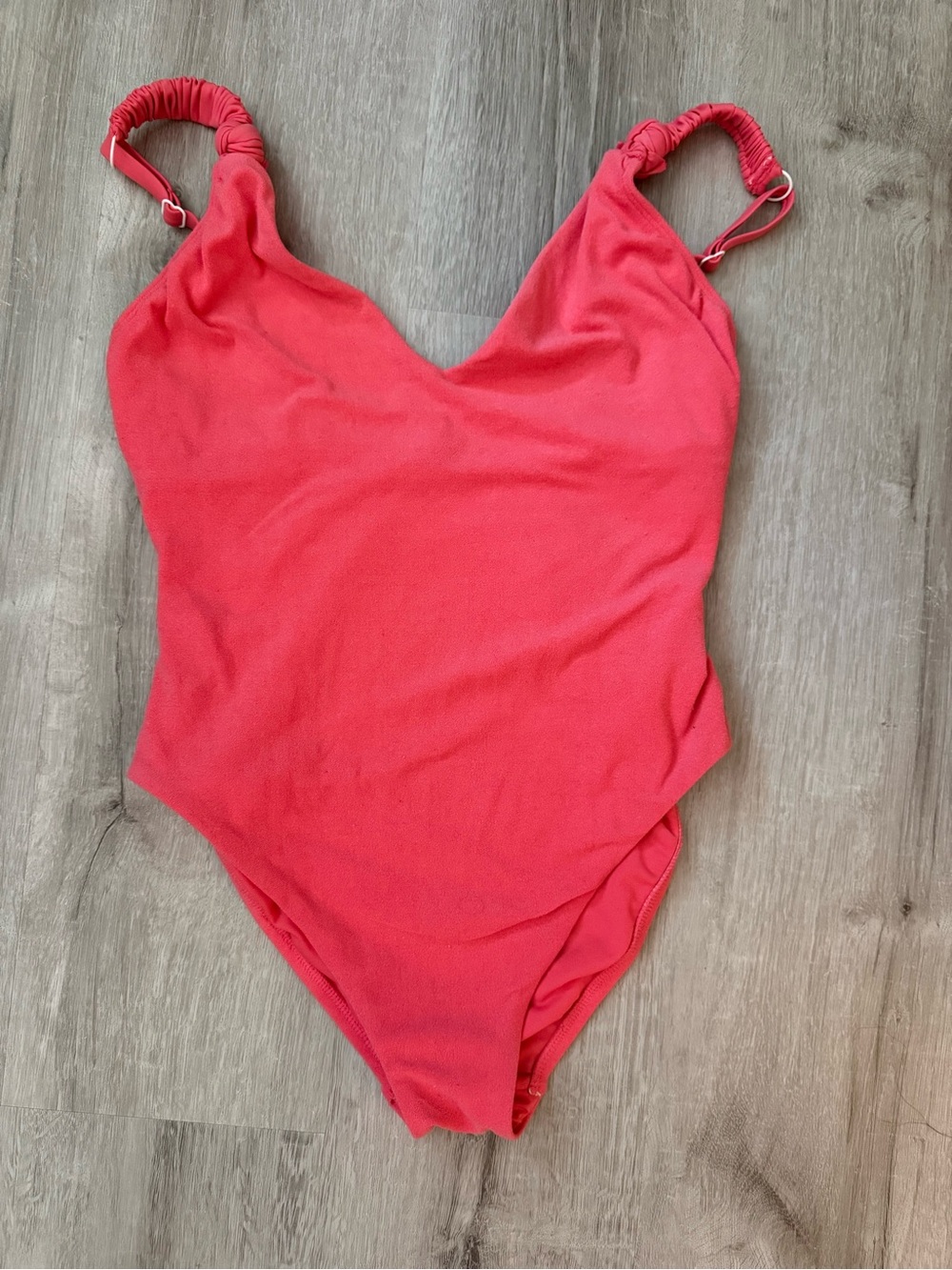 Sanctuary Solid Coral One-Piece Swimsuit